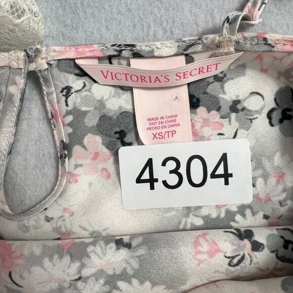 Victorias Secret Slip Dress Women's Size XS Lace Trim Floral Sexy Lingerie Y2K - Picture 5 of 6